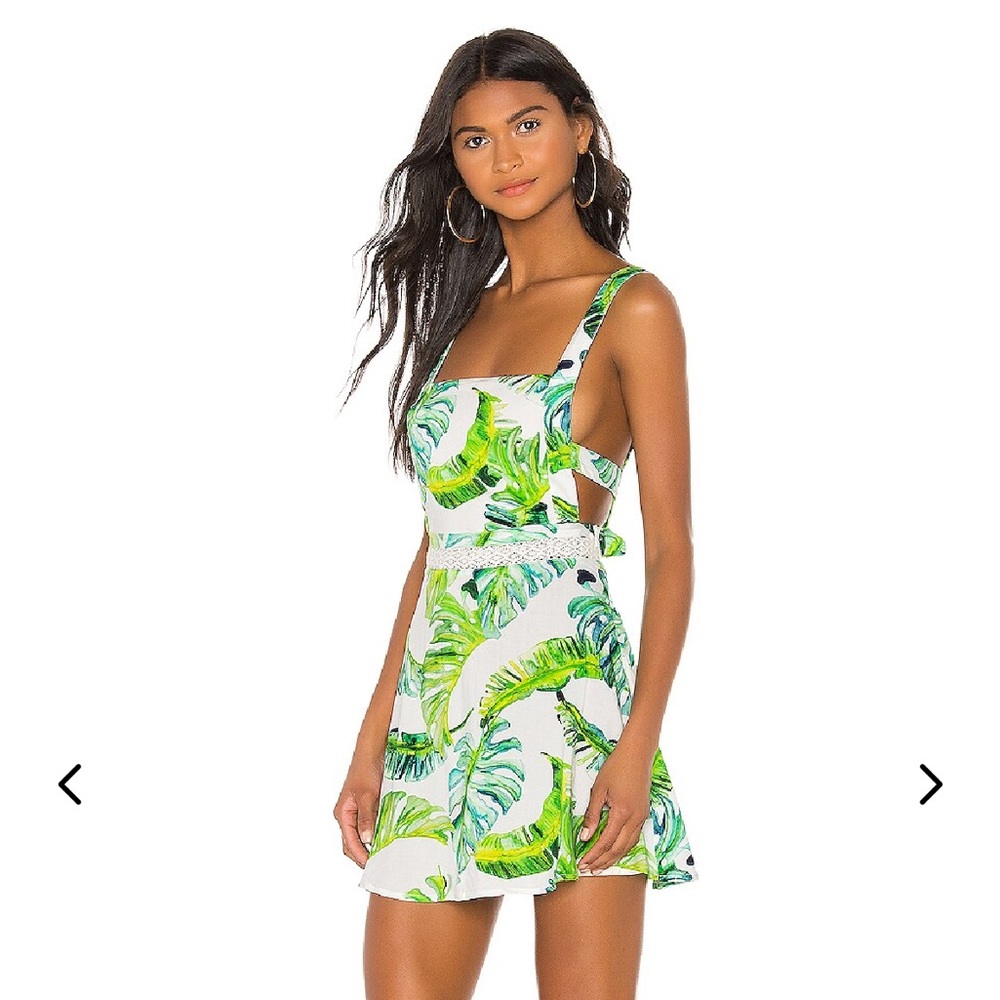 Lovers and Friends Effie Dress in Jungle Palms